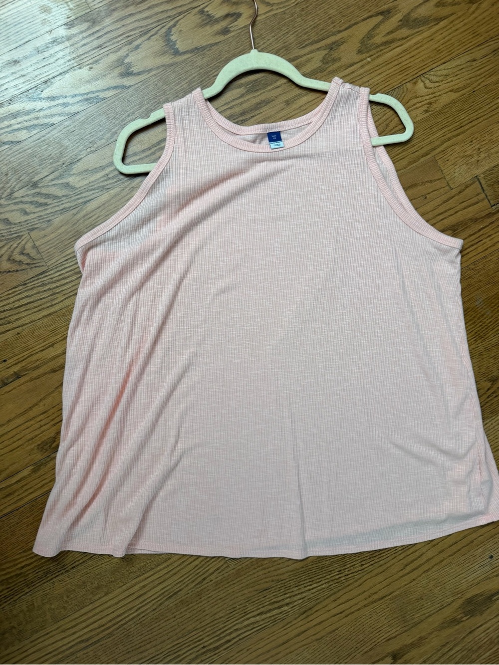 Old Navy Luxe Women’s Ribbed Sleeveless Tank Top Light Pink Size 2X